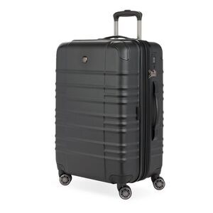 SWISSGEAR -  Checklite Medium Checked Spinner Suitcas Black